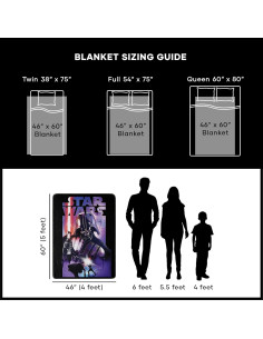 Manta Micro Raschel Star Wars 116x152 cm Darth Night 2