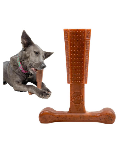 Juguete Masticar Perro SPOT Bam-Bones T-Bone 15 cm Sabor Res