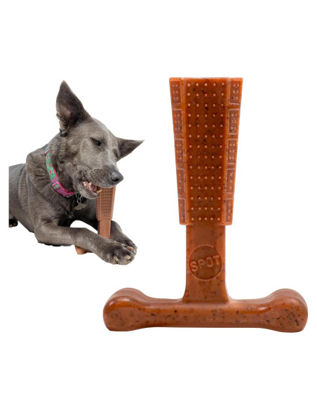 Juguete Masticar Perro SPOT Bam-Bones T-Bone 15 cm Sabor Res