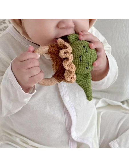 Sonajero de Madera DICHA para Bebés - Mordedor y Juguete