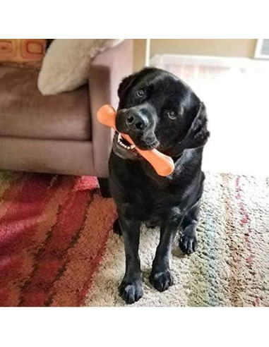 Hueso Jolly Pets Flex-N-Chew Grande Naranja 22,86 cm