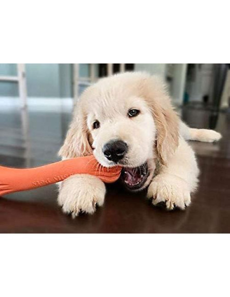 Hueso Jolly Pets Flex-N-Chew Grande Naranja 22,86 cm
