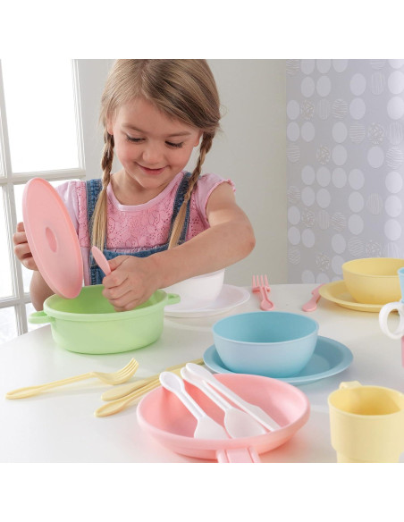 Juego de cocina 27 piezas KidKraft pastel para niños