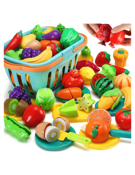 Juego de Comida de Corte 70 PCS LESUTER para Niños
