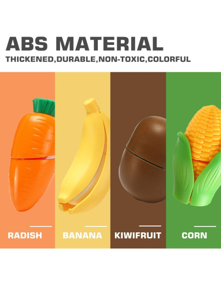 Juego de Comida de Corte 70 PCS LESUTER para Niños