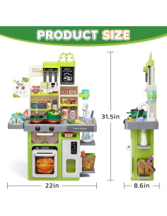 Juego de Cocina para Niños TooyBing con Luz y Sonido 2