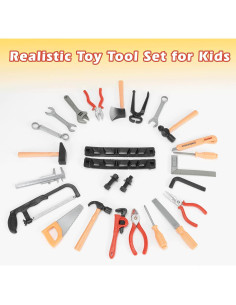 Juego de herramientas de juguete ABC 28 piezas para niños 2