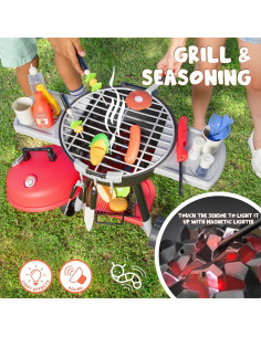 Juego de Cocina Parrilla BBQ Joyin 34 Piezas para Niños 2