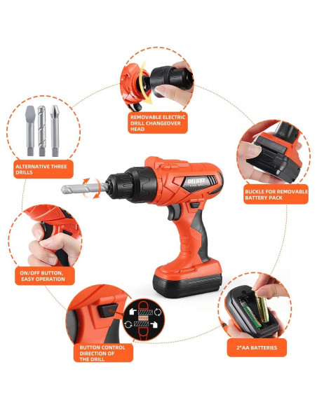 Juego de Herramientas para Niños Zealous Toys 48 Piezas