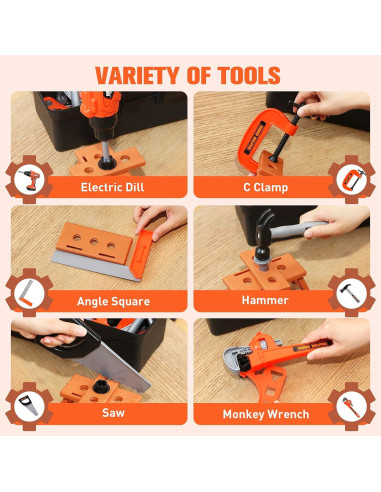 Juego de Herramientas para Niños Zealous Toys 48 Piezas