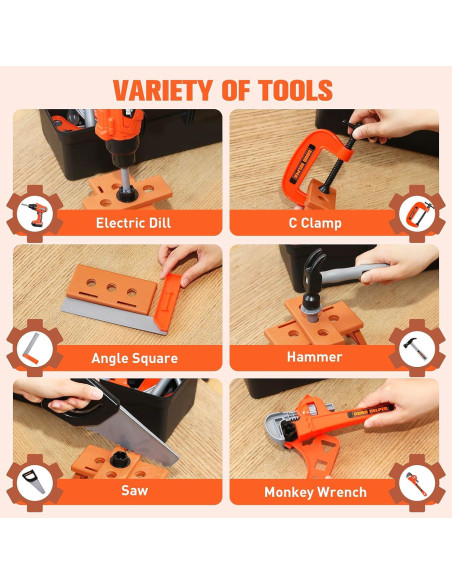 Juego de Herramientas para Niños Zealous Toys 48 Piezas