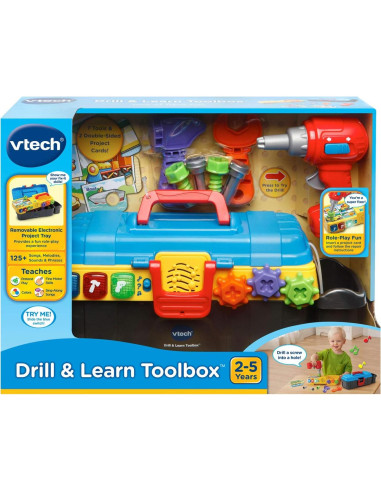 Caja de Herramientas Aprendiendo VTech con Taladro Juguete