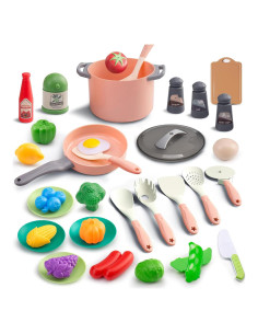 Juego de Cocina para Niños 35 Piezas JOKERKING Rosa