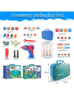 Caja de Herramientas Montessori 298 Piezas SHANTOU JINHE 2