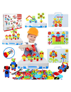 Juego de Taladro y Construcción Aotipol 232 Piezas para Niños
