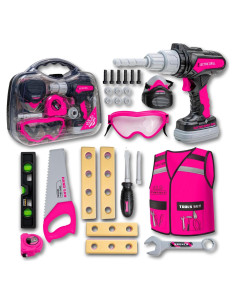 Juego de Herramientas para Niños TOMLEON con Maletín 22.86 cm