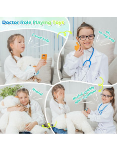 Kit de Doctor para Niños Sundaymot 34 Piezas con Estetoscopio 2