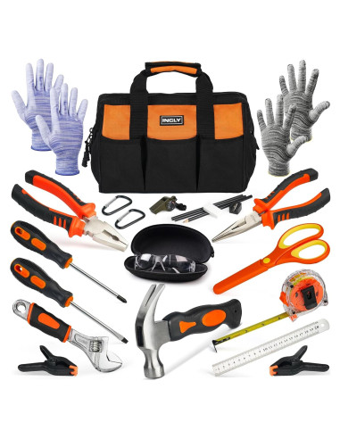 Conjunto de Herramientas Reales INCLY 24 PCS para Niños