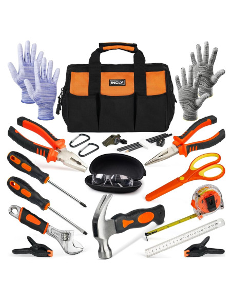 Conjunto de Herramientas Reales INCLY 24 PCS para Niños