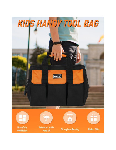 Conjunto de Herramientas Reales INCLY 24 PCS para Niños