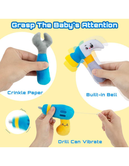 Set de herramientas de peluche Teytoy para bebés 1-5 años