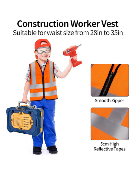 Banco de herramientas para niños Deejoy 79 piezas azul