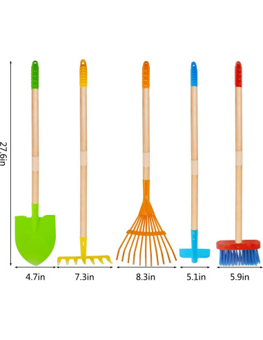 Juego de Herramientas de Jardín para Niños CHEERBANK 5PCS