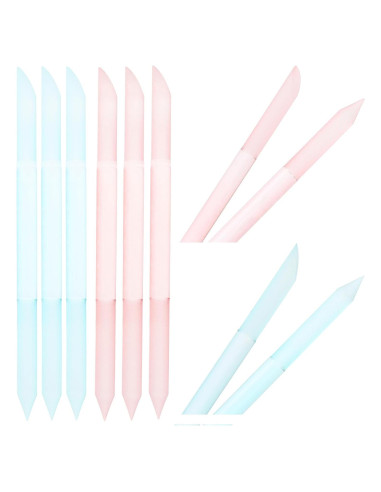 Set 6 Empujadores de Cutículas de Vidrio acDesign - Doble Cara