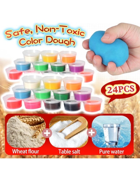 Juego de Masa 2 en 1 CORPER TOYS con Fideos y Hamburguesas