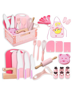 Juego de cuchillos Montessori para niños Flybean 30x21.5cm