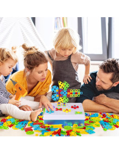 Kit de Taladro Eléctrico SUPSTEM 192 Piezas para Niños 2