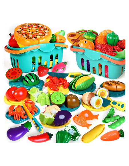 Juego de Comida de 100 Piezas para Niños - Juguete de Cocina