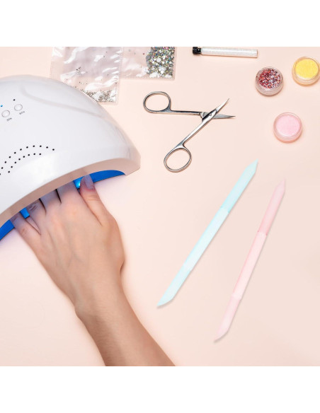 Set 6 Empujadores de Cutículas de Vidrio acDesign - Doble Cara