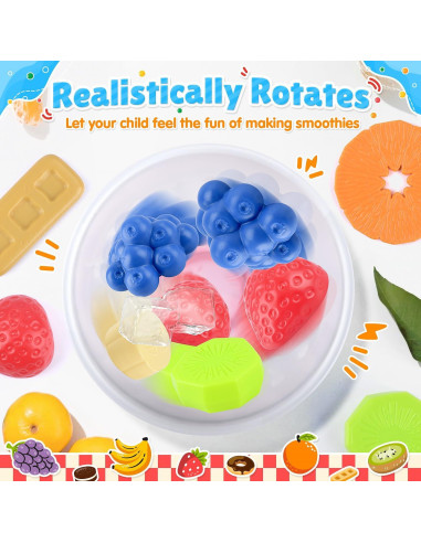Licuadora de Juguete PLAY 27 Piezas con Luz y Sonido