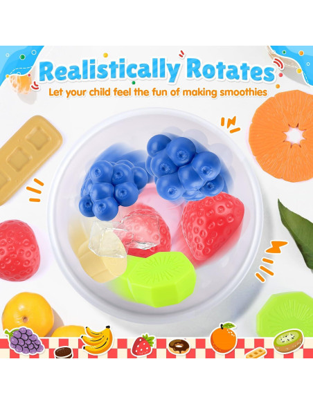 Licuadora de Juguete PLAY 27 Piezas con Luz y Sonido