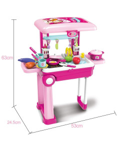 Maleta de Viaje 2-en-1 Bettina Cocina Juguete 25+ Accesorios 2