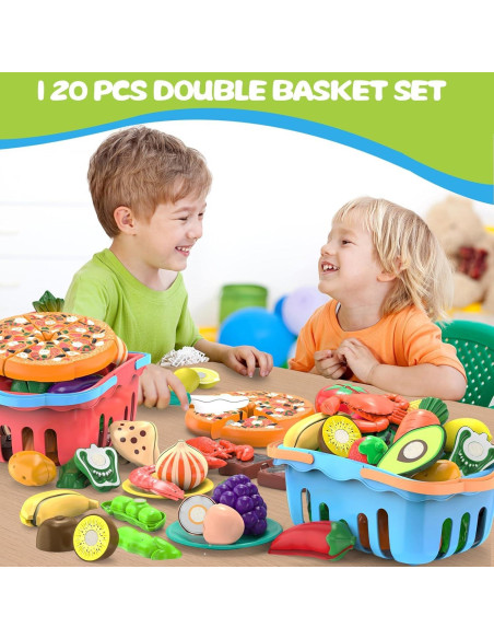 Set de Comida de Juego 120 Pcs MOEAWS para Niños