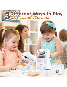 Juego de Cocina para Niños PLAY con Cafetera y Batidora 2