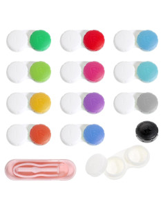 Estuche para Lentes de Contacto LIQWEI 12 Piezas Colorido Portátil