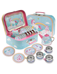 Juego de té Jewelkeeper Unicornio 15 piezas para niñas