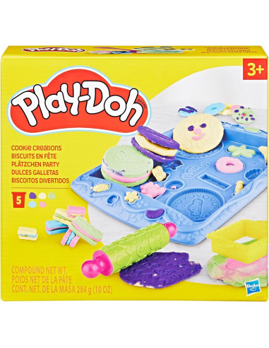 Juego de Creaciones de Galletas Play-Doh 10 Accesorios 0,52 kg