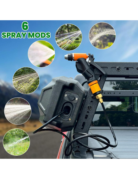 Tanque de Agua Just-V 30 Litros con Ducha para Camping