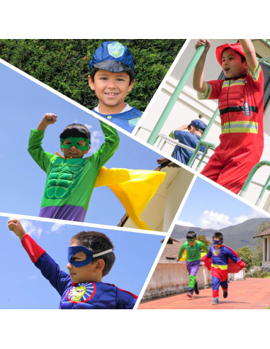 Disfraz de Superhéroe y Policía para Niños 3-7 Años