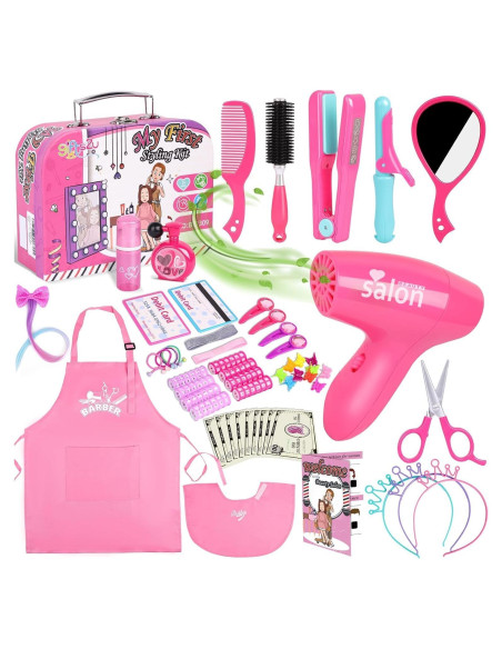 Set de Juguete de Estilista Gifts2U con 58 Accesorios