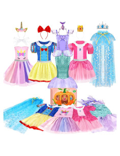 Conjunto de Disfraces de Princesa EULRGAUS para Niñas 3-6 Años