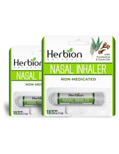 Inhalador Nasal Herbion Naturals 2 Unidades 1.5ml Alivio Congestión
