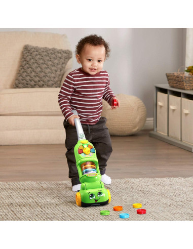 Aspiradora de Juguete VTech Recoge y Cuenta Verde