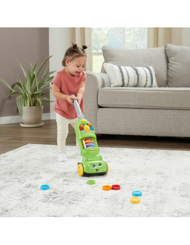 Aspiradora de Juguete VTech Recoge y Cuenta Verde
