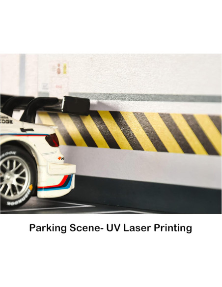 Vitrina Acrílica Bivitre 1:24 con LED 2 Parking Gray