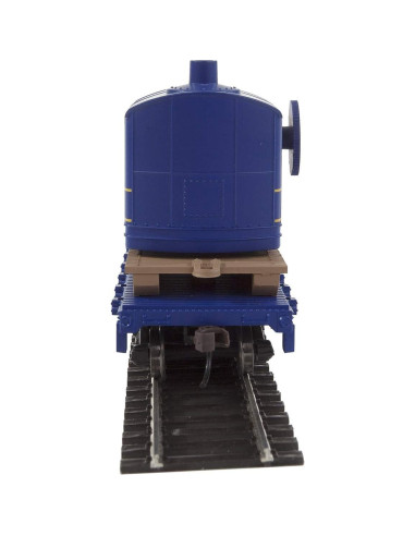 Carro Plano Walthers Trainline HO con Grúa de Madera - Alaska